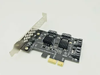 4-Port SATA į SATA PCIE Card PCIE Adapter PCI Express į SATA3.0 Konverteris 6G Plėtra Valdytojas Kortelės Adapterį IPFS - 