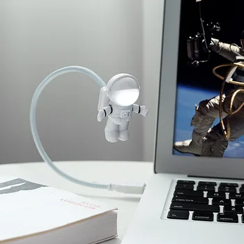 Karšto Pardavimo Kūrybos Astronautas Astronautas LED Lanksti USB Šviesos Naktį Šviesos Vaikams Žaislas Nešiojamas KOMPIUTERIS Notebook - 