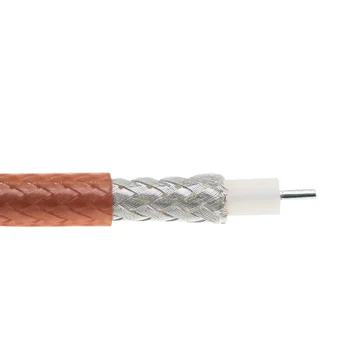 RG142 Dvigubo ekranavimo net Aukštai temperatūrai atsparus RF Koaksialinis kabelis 50ohm 0,5 m 1m 2m 3m 5m 10m - 
