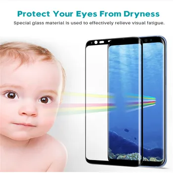 Grūdintojo Stiklo Plėvelė Samsung Galaxy S10 S20 S8 S9 Plus S10E S20ULTRA S10 5G Visą Lenktas Screen Protector - 