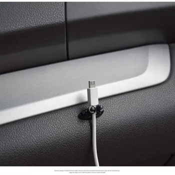 Automobilių interjero aksesuarų 4 mini lipdukai Automobilio produkto įkroviklio laidą auto užtrauktuku įrašą ausinės įrašą / USB kabelis Automobilio salono kablys - 