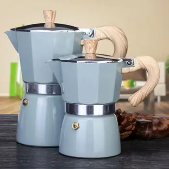 Aliuminio Mocha Kavos Sietelis Puodą Kavos Virimo Aparatas Nešiojamų Namų Virtuvėje Italų Stiliaus Kavos Virimo Aparatas Percolat Viryklė Viršų Virdulys - 