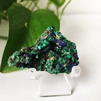 Aukštos kokybės, Natūralus akmuo azurite ir malachito simbiotinius mineralinių kristalų egzempliorių Akmenys ir galingas Gydymo kristalais - 