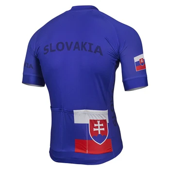 Slovakijos Vyrų 2020 Lauko Vasaros Dviračių Džersis Nustatyti Dviračių Kelių Kalnų Lenktynės Dviračių drabužius Mėlyna Dviračių Rinkinys 9D Gelio Kvėpuojantis - 