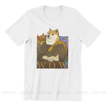 Dogecoin Cryptocurrency Kalnakasių Meme Originalus TShirts Mona Doge Spausdinti Homme Marškinėliai Nauja Tendencija Viršūnes Dydis S-6XL - 