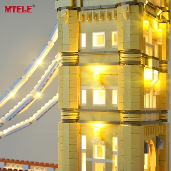 MTELE Led Šviesos Rinkinys 10214 Architektūros London Tower Bridge, Suderinama Su 17004 (neįeina Modelis) - 