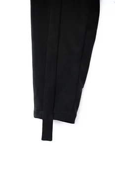 Didelis metrų vyriškos kelnės 2018 Home-made rudenį kratinys atsitiktinis kelnės su daug kišenių originalaus dizaino juodos kelnės - 
