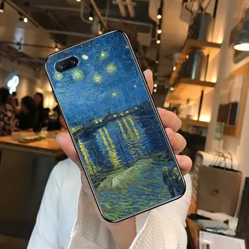 Mados Meno Van Gogh Aliejaus Tapybai aišku, Telefoną Atveju Huawei Honor 10 9 8 7 N Pro Lite A C RU Black Etui Coque Hoesjes komiksų - 