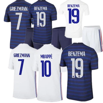 Prancūzija 2021 2022 Žmogus, Futbolo Sporto Komanda Vyrų Futbolo Berniukų Drabužiai Rinkinys Jersey Vaikams Suaugusiųjų Jersey Kojinės Logotipą, Pagaminti marškinėliai - 