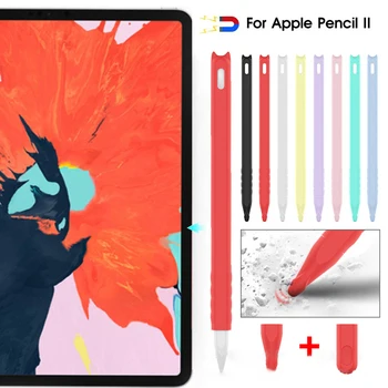 Lovely Cat Modelis TPU Silicio Apsauginis Dėklas Dangtelio Laikiklio Dangtelį Apple Pieštuku 2 Priedai Anti-scratch Atveju Pieštuku 2 - 
