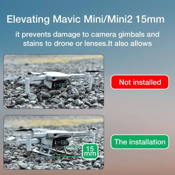 DJI Mini 2 Sulankstoma važiuoklė išleista Aukščio Kojų atramą Raštas Stovėti Slysti Už DJI Mavic Mini se Drone Priedai - 