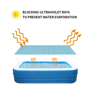 Saulės Brezentu Baseinas Nepraleidžia UV Apsauga Dangtis PE Burbulas Izoliacinės Plėvelės Dulkėms Anti-UV Padengti Dropshipping - 