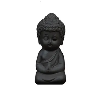 Zen Arbatos Dėklas Namų Dekoro Mini Budos Statula Arbatos Pet Sodo Reikmenys Keraminės Statulėlės Feng Shui Skulptūra Meditacija Miniatiūros - 