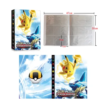 9 Kišenėje Albumą Pokemon 432 Kortelės Knygos Animacinių Filmų Pikachu Žaisti Žaidimą Žemėlapis 