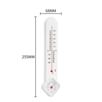 Vertikalus Termometras&Drėgmėmačiu/Lauko Temperatūra Drėgnumas Stebėti Gabaritas termometras stikline lazdele temperatūra ir drėgmė matuoklis - 