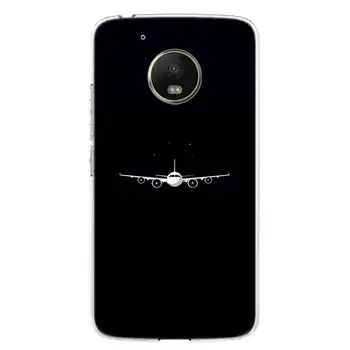 Saulėtekio orlaivių plokštumos, Telefono dėklas Padengti Motorola Moto G8 G9 G6 G7 G5S E5 E6 Power Plus Žaisti Vienas Veiksmas, Makro Vizija Coque - 