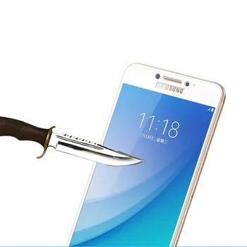 Samsung Galaxy C7 Pro SM-C7010 5.7 Visiškai Padengti Grūdinto Stiklo Screen Protector Galaxy C7 Pro 2017 visiškai Padengti stiklo Plėvelės - 