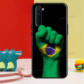 Brazilijos Vėliava Telefono Dangtelis KOLEGA Realme 8 Pro C3 C21 GT 6 7 Pro Atveju OnePlus 9 Pro 8 8T 7T Nord - 