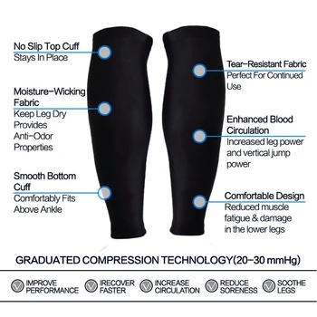 Tcare 2vnt/Pora Sportas Kojos Kojos Blauzdos Įtvaras Paramos Ruožas Rankovės Suspaudimo Naudotis Unisex Padėti Palengvinti Mėšlungį Patogiai Tilptų - 