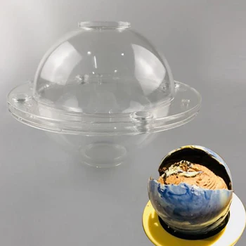 Planetos Mousse Cake Formų Šokolado Liejimo formos Skersmuo 15 cm, Skaidrus Kepimo Įrankis, Minkštas Pelėsių - 