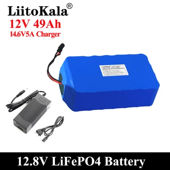 LiitoKala 12V 50Ah Lifepo4 Baterija Subalansuotas BMS Elektros Valtis ir Nepertraukiamo Elektros Tiekimo 12.8 V su 4S BMS 100A - 