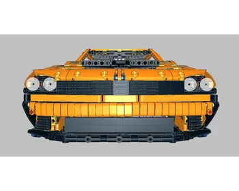 2021 NAUJŲ Technologijų kūrimo bloką ss-39560 Dodge Challenger SRT ragana superautomobilį lenktynių asamblėjos žaislas berniukui gimtadienio dovana - 
