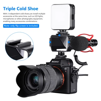 Neewer Kamera Selfie Apversti Ekranas Mic/Light/Vlog/Filmavimo Sony A6000 A6300 A6500 A72 A73 Serijos Fujifilm XT2 XT3 XT20 XT30 - 