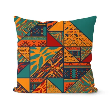 Genčių Modelis Mesti Pagalvės užvalkalą Geometrijos Etninės Afrikos Elementai, Pagalvėlė Apima Namų Sofos, Kėdės, Dekoratyviniai pagalvių Užvalkalai - 
