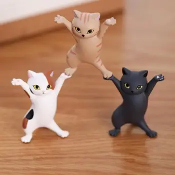Išdykęs Kačiukas Naminių Kačių Mažas Statula Statulėlės Amatų Vaikų Skaičius Ornamentu Miniatiūros Namų Puošybai Studentų Stalas Pen Lentynos - 