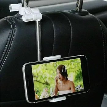 360 Laipsnių Automobilio galinio vaizdo Veidrodėlio Tvirtinimą Telefono Laikiklis iPhone 12 GPS Sėdynės Išmanusis Telefonas Laikiklio Stovas Reguliuojamas Parama - 