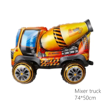 1pc 4D Ekskavatorių Tank Sunkvežimis Raketų Automobilių Folija baliono Transportavimo Pasaulyje Berniukų Dovanos Gimtadienio Dekoracijas Vaikų Žaislas Kamuoliai - 