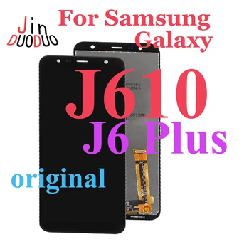 Originalus Samsung Galaxy J610 J6 Plus Jutiklinis Ekranas LCD skaitmeninis keitiklis Surinkimo Samsung J610F J620FN LCD - 