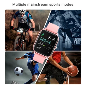 P8 Smart Watch Vyrai Moterys jutiklinių IP67 atsparus Vandeniui Fitness Tracker Sporto Širdies ritmo Monitorius Smartwatch už Amazfit Gts Xiaomi - 