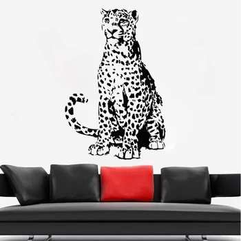 Pantera Siena Lipdukas Cheetah Vinilo Decal Jaguar Miegamojo Puošmena Laukinių Gyvūnų Leopard Namų Dekoro Kambarį Dailės Freskos Nuolatinis - 