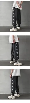 Vyrai Harajuku Derliaus Haremo Kelnės 2021 Kombinezonas Kelnės Mens High Street Spausdinti Korėjos Poilsiu Vyrų Streetwear Hip-Hop Sweatpants - 