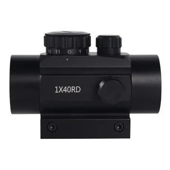 Taktinis Medžioklės Red Dot 1X40RD Iris Optinį Taikiklį Šautuvas taikymo Sritis Teleskopas 11mm 20mm Stovai Riflescope Tikslas Taško Medžioklės Prieigos - 