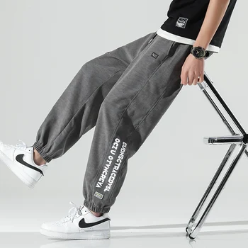 Vieno Eismo Mens Sweatpants Vyrų 2021 M. Vasarą Kietas Paprasto Kelnės Baggy Sporto Japonijos Streetwear Kelnės Pilka Haremo Kelnės Vyrams - 