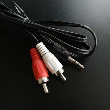 3.9 Ft 3.5 mm Jack Plug Dual 2 RCA Male Kabelio Stereo PC Audio Splitter Aux-2 RCA Audio Kabelius, 1.2 m - 