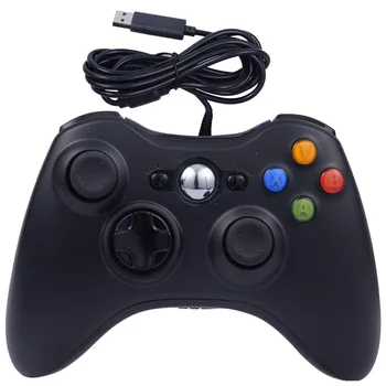 USB Laidinis Vibracijos Gamepad Kreiptuką Xbox 360 Joypad su aukštos kokybės KOMPIUTERIO Valdiklis, Skirtas Windows 7 / 8 / 10 Ne - 
