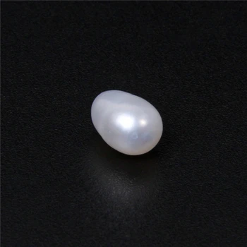 7*8mm Pearl White Gamtos Ne Skylė Pearl Granulių Gėlo vandens Ovalo formos Perlas stendas Laisvas Karoliukai Papuošalai Priėmimo Apdaila 