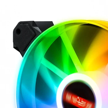 120mm PC Atveju Ventiliatorius Naudojamos RGB ARGB Tylus Aušinimo Ventiliatorius su 2 Hidrauliniai Guoliai Desktop PC Kompiuterių Priedai - 