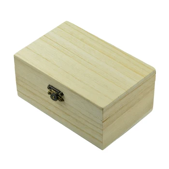Neapdorotos Medinės dėžės Saugojimo Medinė Dėžutė Medinė Dėžutė su Dangčiu - 