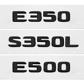 ABS Matt Black E350 E350L E500 Automobilių šildomos Galinės Ženklelis Emblema Lipdukas Mercedes-Benz W114 W115 W123 W124 W210 W211 W212 W213 - 