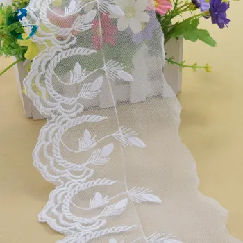 12cm pločio Medvilnės embroid nėrinių krašto siuvimo juostelės guipure apdaila vestuvių nėriniai 