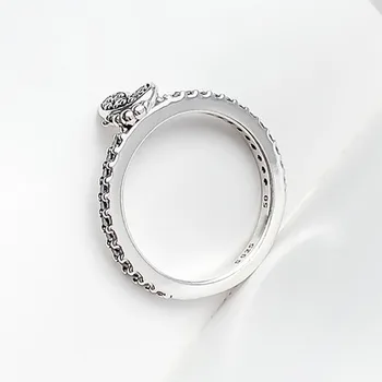 925 кольцо Sidabro Visos Žiedas Sidabro Žavi Drugelis Su Crystal Visos Žiedas Moterims Vestuves bižuterijos - 