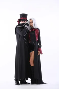 Cosplay Helovinas Kostiumas Suaugusių Vyrų, Moterų Pora Vampyro Kostiumas Maskuotis Etape Kostiumas Velnio Kostiumas Zombie Dvasios Suknelė - 