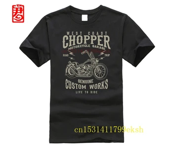 West Coast Chopper Senovinių Motociklų T-Shirt Dviratininkas Užsakymą Bopper Krad 2020 Vyrų Marškinėliai Mados O-Kaklo Spausdinti Homme Marškinėliai - 