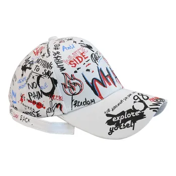 Grafiti Spausdinti Beisbolo Kepurė Vyrams, Moterims, Hip-Hop Skrybėlės Mados Prekės Ženklo Beisbolo Kepurę Unisex Reguliuojamas Sportinės Kepurės Gorras - 