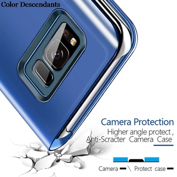 Apversti Magnetinių Telefono Dėklas Samsung Galaxy M31 Atvejų, Smart Veidrodis Atveju Etui Rubisafe Dangtelis, Skirtas 