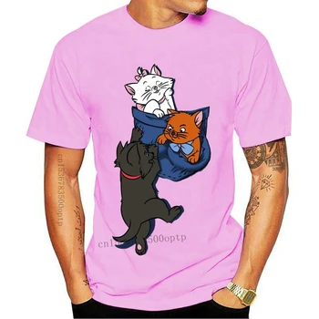 Medvilnės O-kaklo Užsakymą Išspausdinti Marškinėlius Vyrų marškinėliai Aristo-Pocket - Aristocats Moterys T-Shirt - 